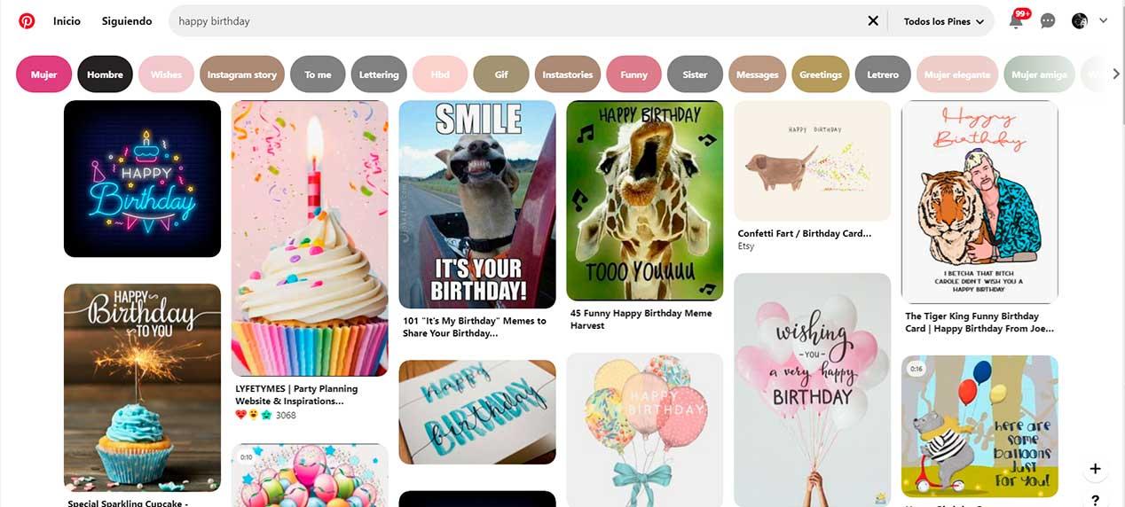 Pinterest - birthday greetings for WhatsApp