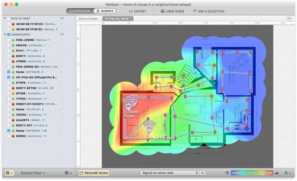 Wifi heatmap