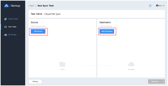 sync multiple Google Drive accounts1